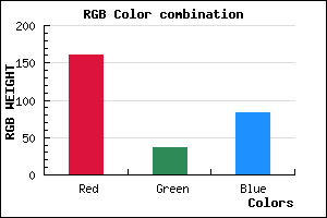rgb background color #A02453 mixer