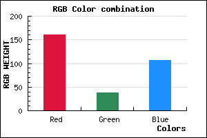 rgb background color #A0266B mixer