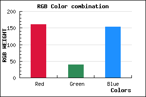 rgb background color #A0279A mixer