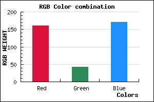 rgb background color #A02BAB mixer