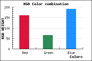 rgb background color #A041BF mixer