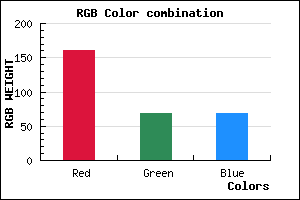 rgb background color #A04444 mixer