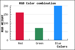 rgb background color #A046C8 mixer