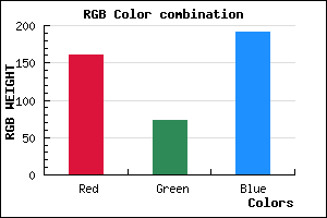 rgb background color #A049BF mixer