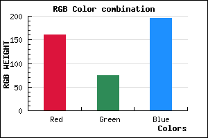 rgb background color #A04BC3 mixer