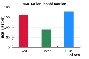 rgb background color #A058B0 mixer