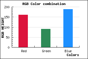 rgb background color #A05BBD mixer