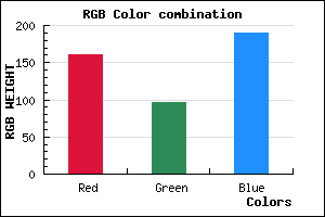 rgb background color #A060BE mixer