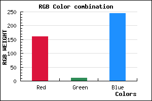 rgb background color #A10BF4 mixer