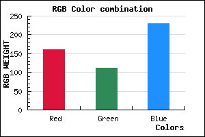 rgb background color #A16FE6 mixer