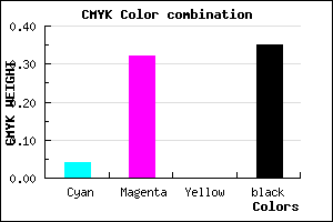 #A171A7 color CMYK mixer
