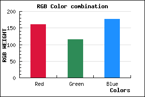 rgb background color #A173B1 mixer