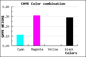 #A17DB5 color CMYK mixer