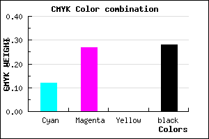 #A185B7 color CMYK mixer