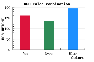 rgb background color #A188C2 mixer