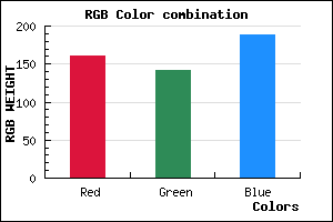 rgb background color #A18EBC mixer