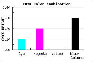 #A18FB3 color CMYK mixer