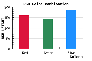 rgb background color #A18FB9 mixer