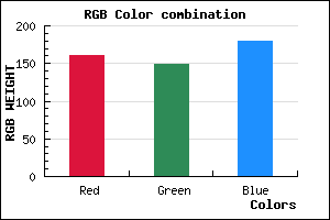 rgb background color #A195B3 mixer