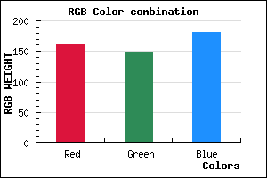 rgb background color #A195B5 mixer
