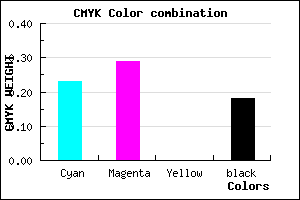 #A195D1 color CMYK mixer