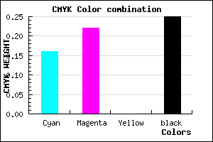 #A196C0 color CMYK mixer