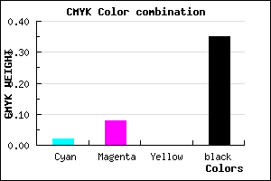 #A197A5 color CMYK mixer