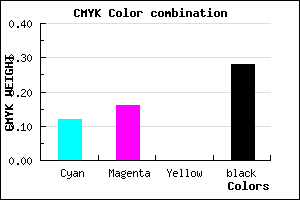 #A199B7 color CMYK mixer