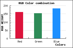rgb background color #A19AB6 mixer