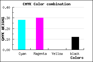 #A19DE1 color CMYK mixer