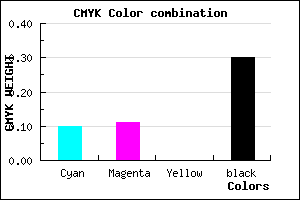#A19EB2 color CMYK mixer