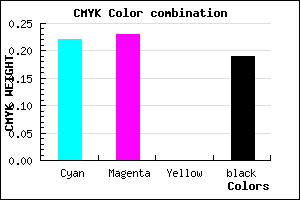 #A19ECE color CMYK mixer