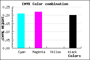 #A19FCD color CMYK mixer