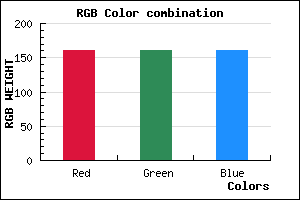 rgb background color #A1A1A1 mixer