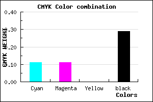 #A1A1B5 color CMYK mixer