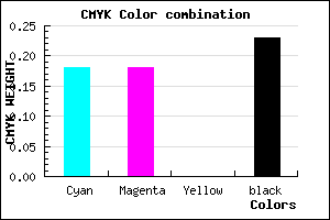 #A1A1C5 color CMYK mixer