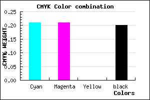 #A1A1CB color CMYK mixer
