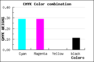 #A1A1E3 color CMYK mixer