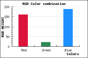 rgb background color #A116BC mixer