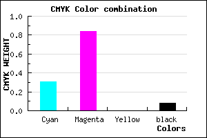 #A125EB color CMYK mixer
