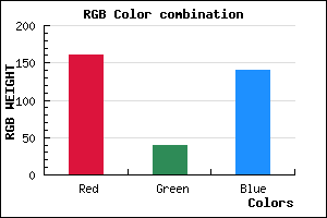 rgb background color #A1288C mixer