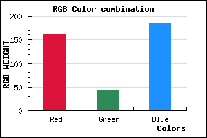rgb background color #A12ABA mixer