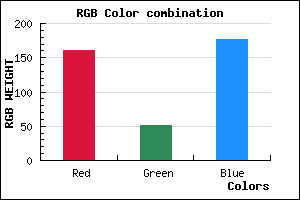 rgb background color #A133B1 mixer