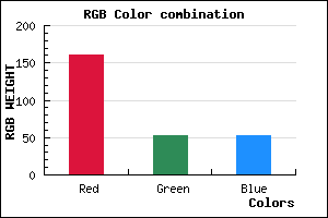 rgb background color #A13535 mixer