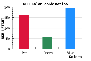 rgb background color #A137C3 mixer