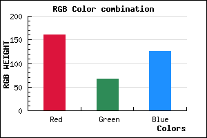 rgb background color #A1437D mixer