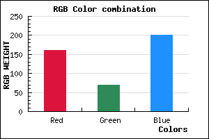 rgb background color #A145C9 mixer