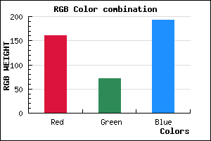 rgb background color #A148C1 mixer