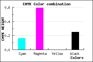 #A14EC0 color CMYK mixer