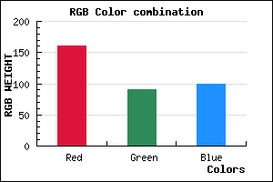 rgb background color #A15A63 mixer